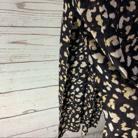 NEW - TopShop Animal Print Halter Maxi Dress Sz M - Picture 7 of 9